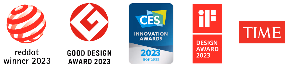 reddot winner 2023, good design award 2023, ces innovation awards 2023, if design award 2023, time the best inventions of 2022
